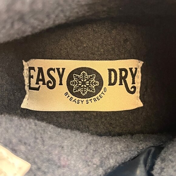 Easy Street Frosty Waterproof Ankle Boots Size 7.5W Navy Blue Faux Fur - Picture 14 of 16